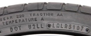 Close up of a tyre in good condition