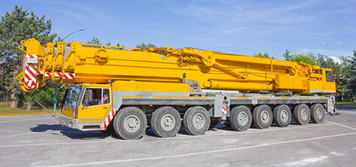 Mobile crane vehicle