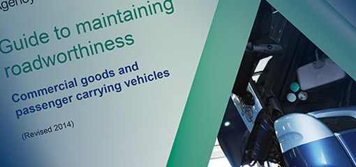 Close up of the cover of the Guide to Maintaining Roadworthiness