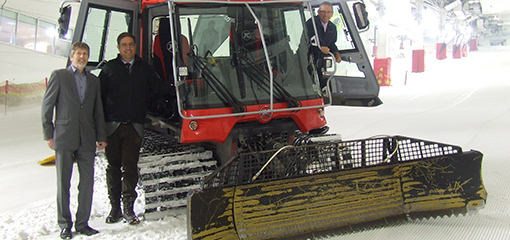 Snow plough at the Snozone 3 workshop