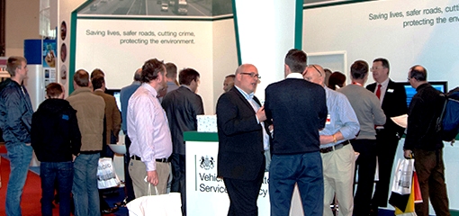 DVSA staff at the Commercial Vehicle event