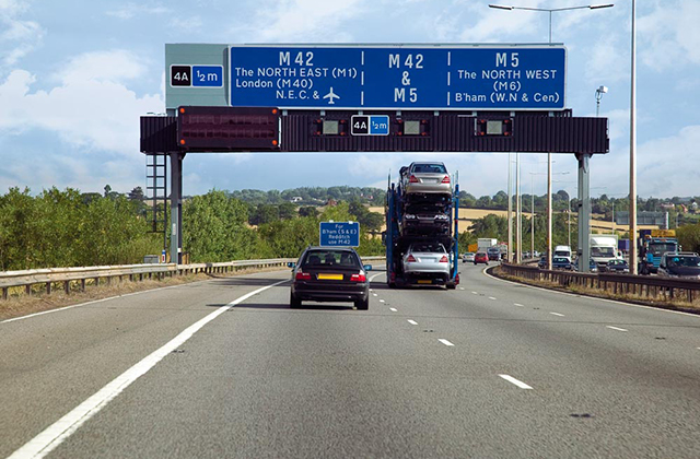 Traffic on a motorway