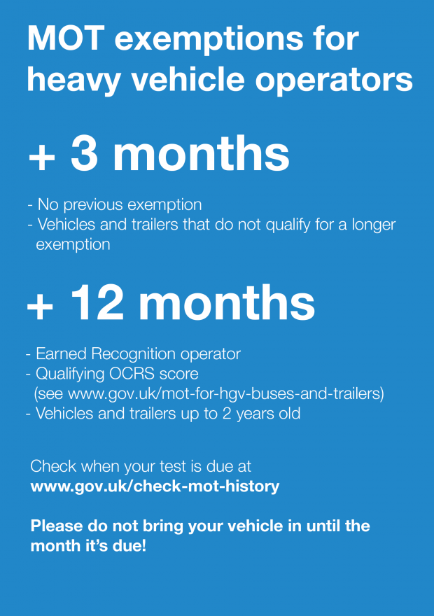 Operator 3 and 12 monrh exemption images