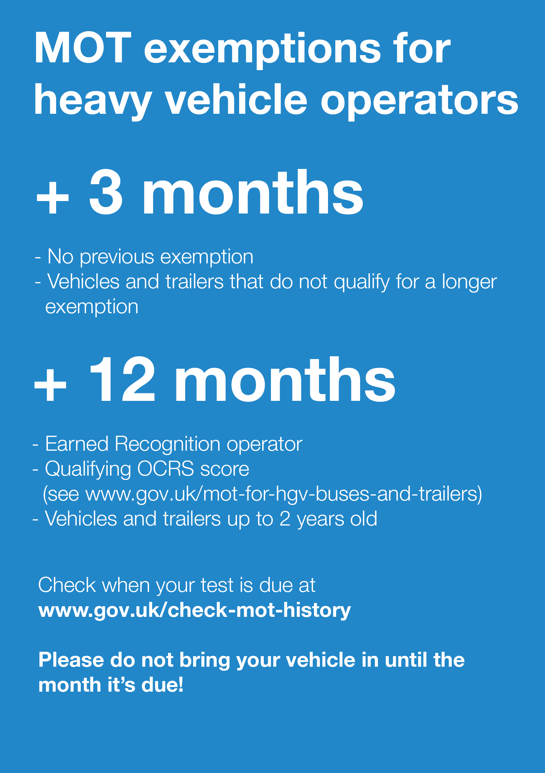 Heavy vehicle test exemptions what you need to know and how we are applying them Moving On